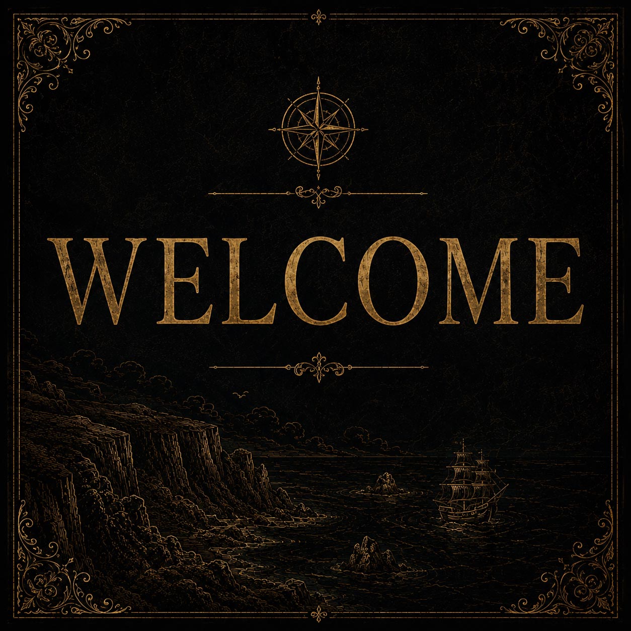 Welcome to Wrackmoor Island illustrated map tile
